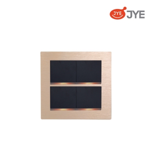 Bộ công tắc 4 phím JY-N54522 MRD- Vàng kim Gold